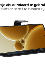 Nomfy Hoesje Geschikt voor OnePlus Nord 3 Hoes Bookcase Flipcase Book Cover - Hoes Geschikt voor OnePlus Nord 3 Hoesje Book Case - Zwart