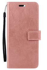 Nomfy Hoesje Geschikt voor OnePlus Nord 3 Hoes Bookcase Flipcase Book Cover - Hoes Geschikt voor OnePlus Nord 3 Hoesje Book Case - Rosé goud