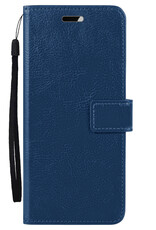 Nomfy Hoesje Geschikt voor OnePlus Nord 3 Hoes Bookcase Flipcase Book Cover - Hoes Geschikt voor OnePlus Nord 3 Hoesje Book Case - Donkerblauw
