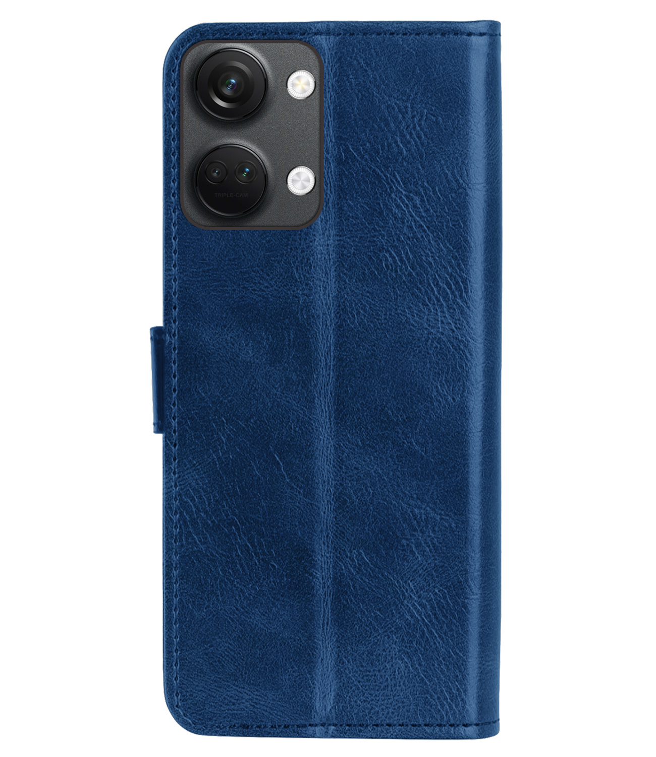 Nomfy Hoesje Geschikt voor OnePlus Nord 3 Hoes Bookcase Flipcase Book Cover - Hoes Geschikt voor OnePlus Nord 3 Hoesje Book Case - Donkerblauw