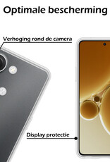 Nomfy Hoesje Geschikt voor OnePlus Nord 3 Hoesje Siliconen Cover Case - Hoes Geschikt voor OnePlus Nord 3 Hoes Back Case - Transparant