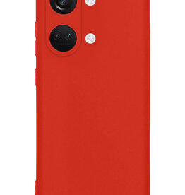 Nomfy Nomfy OnePlus Nord 3 Hoesje Siliconen - Rood