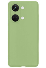Nomfy Hoesje Geschikt voor OnePlus Nord 3 Hoesje Siliconen Cover Case - Hoes Geschikt voor OnePlus Nord 3 Hoes Back Case - Groen