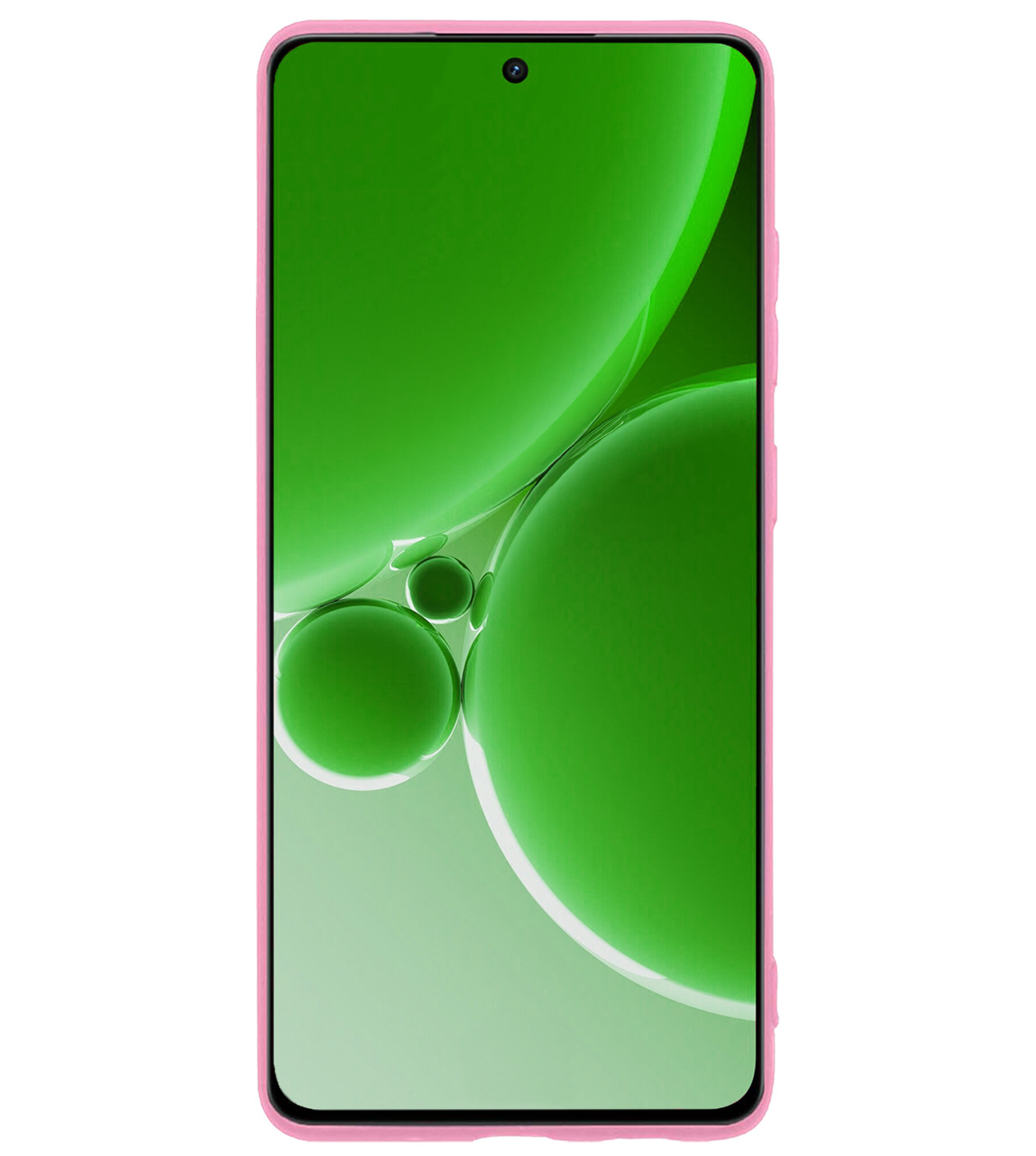 BASEY. Hoes Geschikt voor OnePlus Nord 3 Hoesje Siliconen Back Cover Case - Hoesje Geschikt voor OnePlus Nord 3 Hoes Cover Hoesje - Lichtroze - 2 Stuks