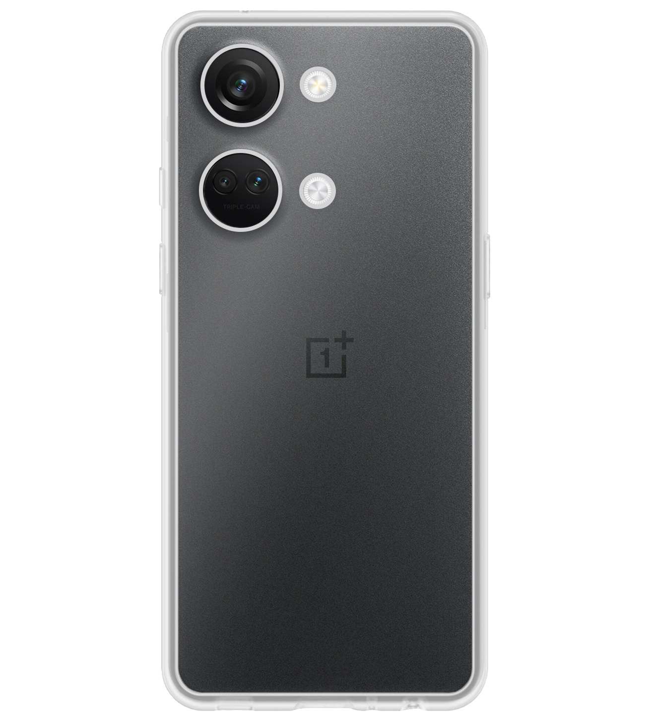 BASEY. Hoes Geschikt voor OnePlus Nord 3 Hoesje Siliconen Back Cover Case - Hoesje Geschikt voor OnePlus Nord 3 Hoes Cover Hoesje - Transparant - 2 Stuks