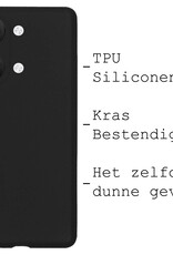 BASEY. Hoes Geschikt voor OnePlus Nord 3 Hoesje Siliconen Back Cover Case - Hoesje Geschikt voor OnePlus Nord 3 Hoes Cover Hoesje - Zwart - 2 Stuks