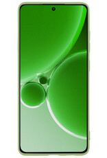 BASEY. Hoes Geschikt voor OnePlus Nord 3 Hoesje Siliconen Back Cover Case Met Screenprotector - Hoesje Geschikt voor OnePlus Nord 3 Hoes Cover Hoesje - Groen