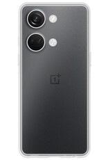 BASEY. Hoes Geschikt voor OnePlus Nord 3 Hoesje Siliconen Back Cover Case Met Screenprotector - Hoesje Geschikt voor OnePlus Nord 3 Hoes Cover Hoesje - Transparant