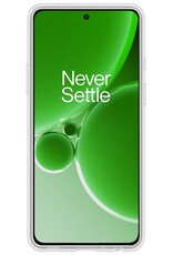 BASEY. Hoes Geschikt voor OnePlus Nord 3 Hoesje Siliconen Back Cover Case Met Screenprotector - Hoesje Geschikt voor OnePlus Nord 3 Hoes Cover Hoesje - Transparant