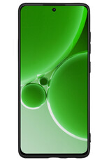 BASEY. Hoes Geschikt voor OnePlus Nord 3 Hoesje Siliconen Back Cover Case Met Screenprotector - Hoesje Geschikt voor OnePlus Nord 3 Hoes Cover Hoesje - Zwart