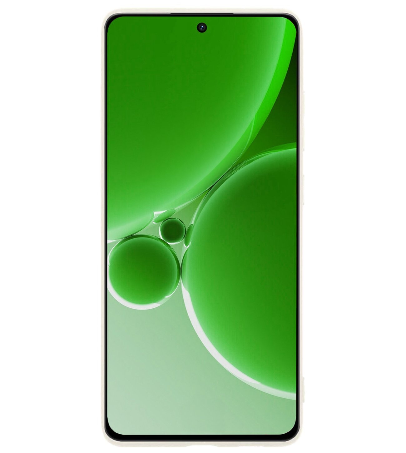 BASEY. Hoes Geschikt voor OnePlus Nord 3 Hoesje Siliconen Back Cover Case Met 2x Screenprotector - Hoesje Geschikt voor OnePlus Nord 3 Hoes Cover Hoesje - Wit