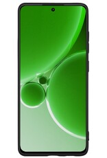 BASEY. Hoes Geschikt voor OnePlus Nord 3 Hoesje Siliconen Back Cover Case Met 2x Screenprotector - Hoesje Geschikt voor OnePlus Nord 3 Hoes Cover Hoesje - Zwart