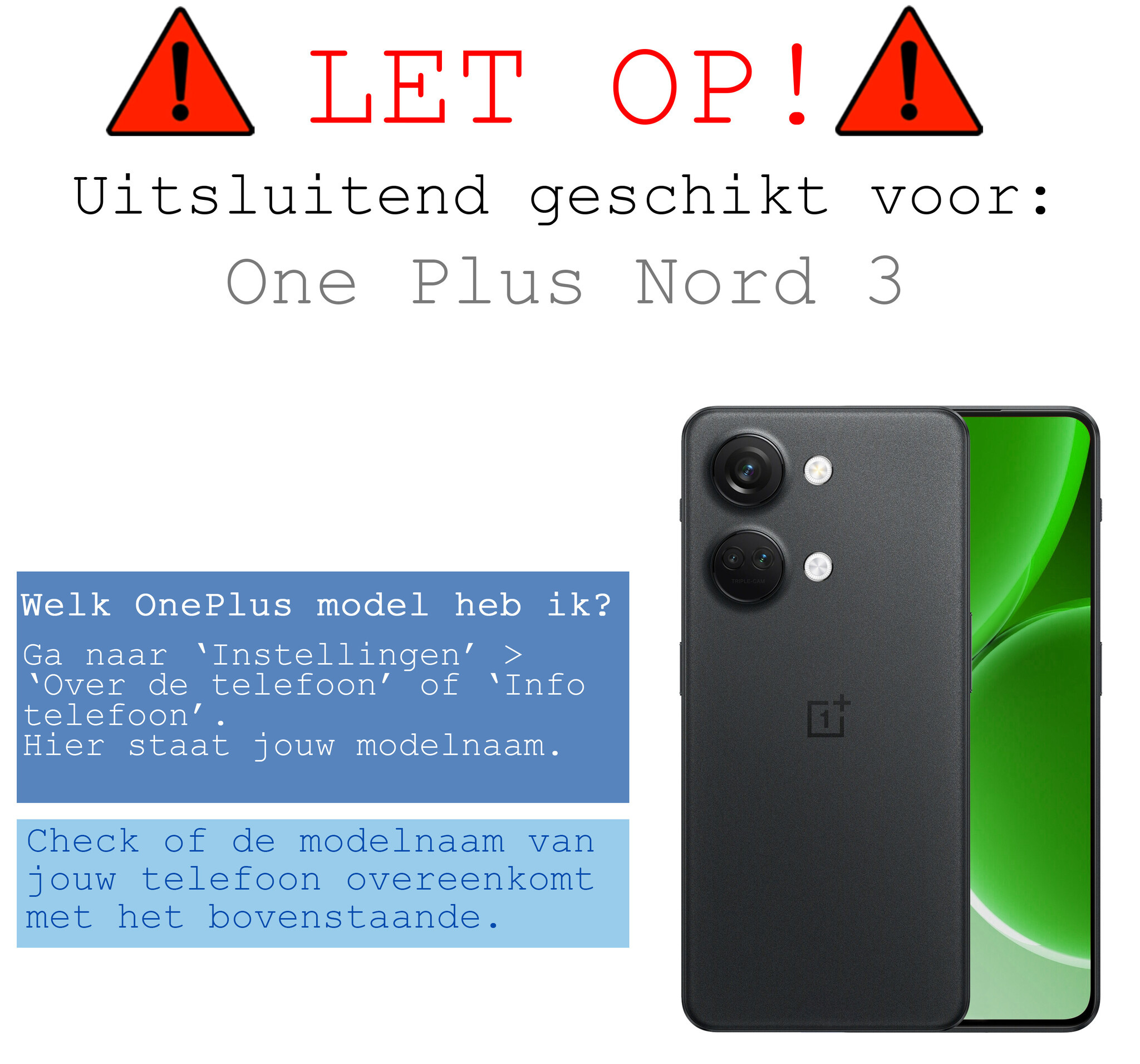 BASEY. Hoes Geschikt voor OnePlus Nord 3 Hoesje Bookcase Hoes Flip Case Book Cover Met Screenprotector - Hoesje Geschikt voor OnePlus Nord 3 Hoes Book Case Hoesje - Paars