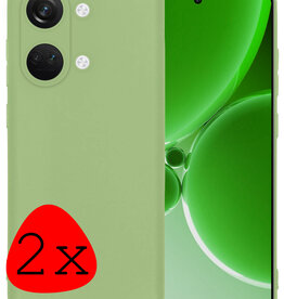 BASEY. BASEY. OnePlus Nord 3 Hoesje Siliconen - Groen - 2 PACK