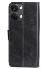 BASEY. Hoes Geschikt voor OnePlus Nord 3 Hoesje Bookcase Hoes Flip Case Book Cover Met Screenprotector - Hoesje Geschikt voor OnePlus Nord 3 Hoes Book Case Hoesje - Zwart