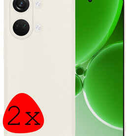 BASEY. BASEY. OnePlus Nord 3 Hoesje Siliconen - Wit - 2 PACK