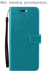 BASEY. Hoes Geschikt voor OnePlus Nord 3 Hoesje Bookcase Hoes Flip Case Book Cover Met 2x Screenprotector - Hoesje Geschikt voor OnePlus Nord 3 Hoes Book Case Hoesje - Turquoise