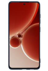 NoXx Hoes Geschikt voor OnePlus Nord 3 Hoesje Cover Siliconen Back Case Hoes - Donkerblauw - 2x
