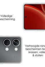 NoXx Hoes Geschikt voor OnePlus Nord 3 Hoesje Cover Siliconen Back Case Hoes - Transparant - 2x