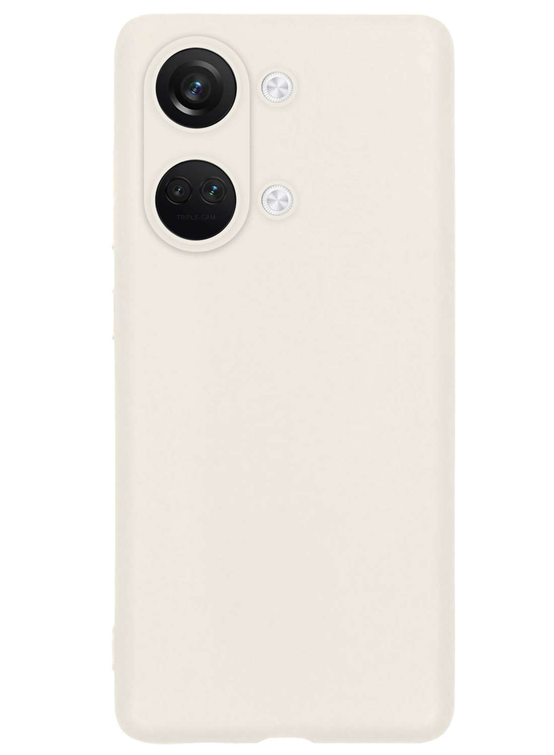 NoXx Hoes Geschikt voor OnePlus Nord 3 Hoesje Cover Siliconen Back Case Hoes - Wit - 2x