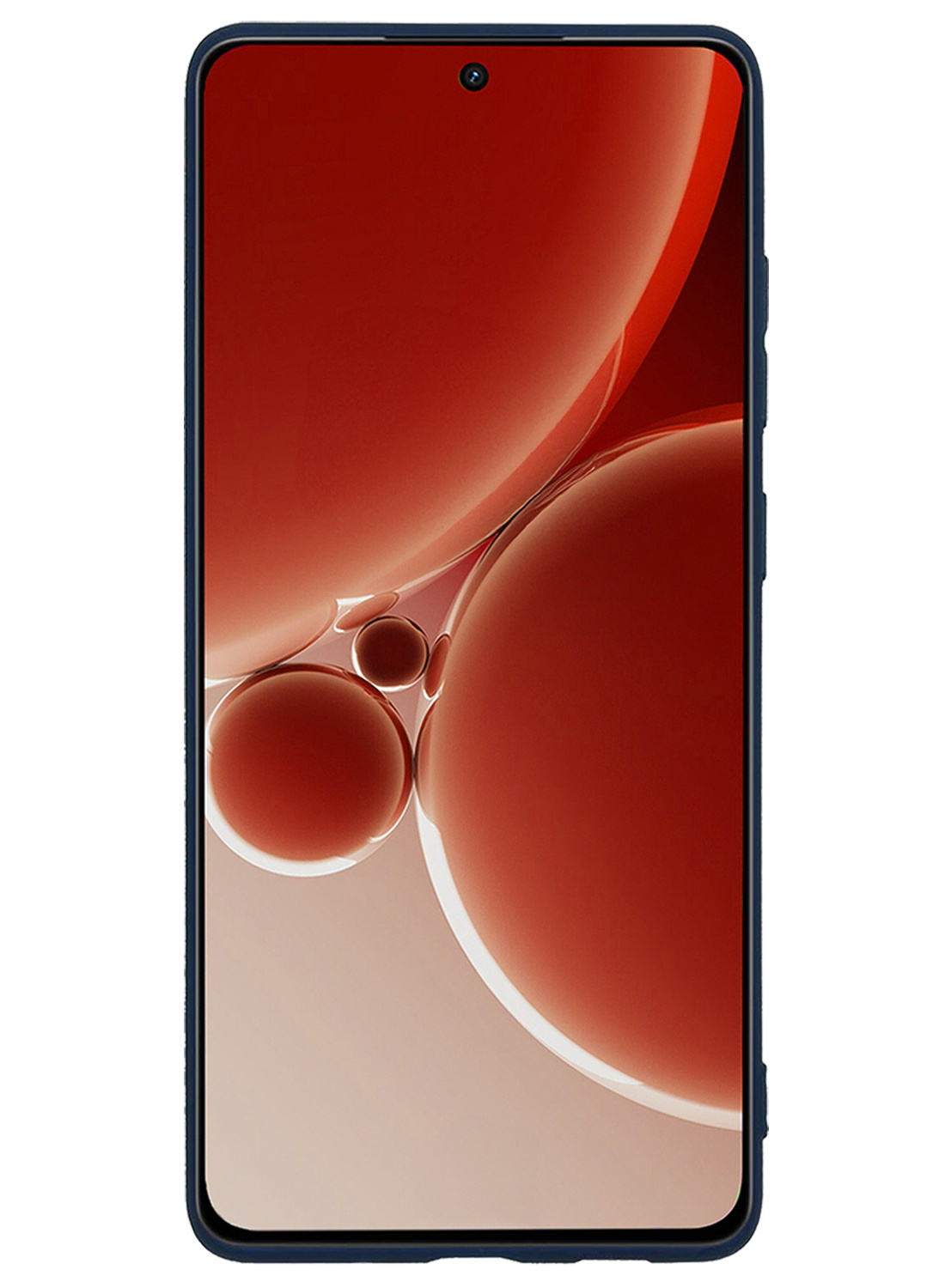 NoXx Hoes Geschikt voor OnePlus Nord 3 Hoesje Cover Siliconen Back Case Hoes Met Screenprotector - Donkerblauw