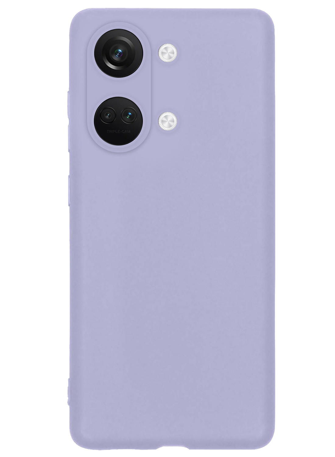 NoXx Hoes Geschikt voor OnePlus Nord 3 Hoesje Cover Siliconen Back Case Hoes Met Screenprotector - Lila