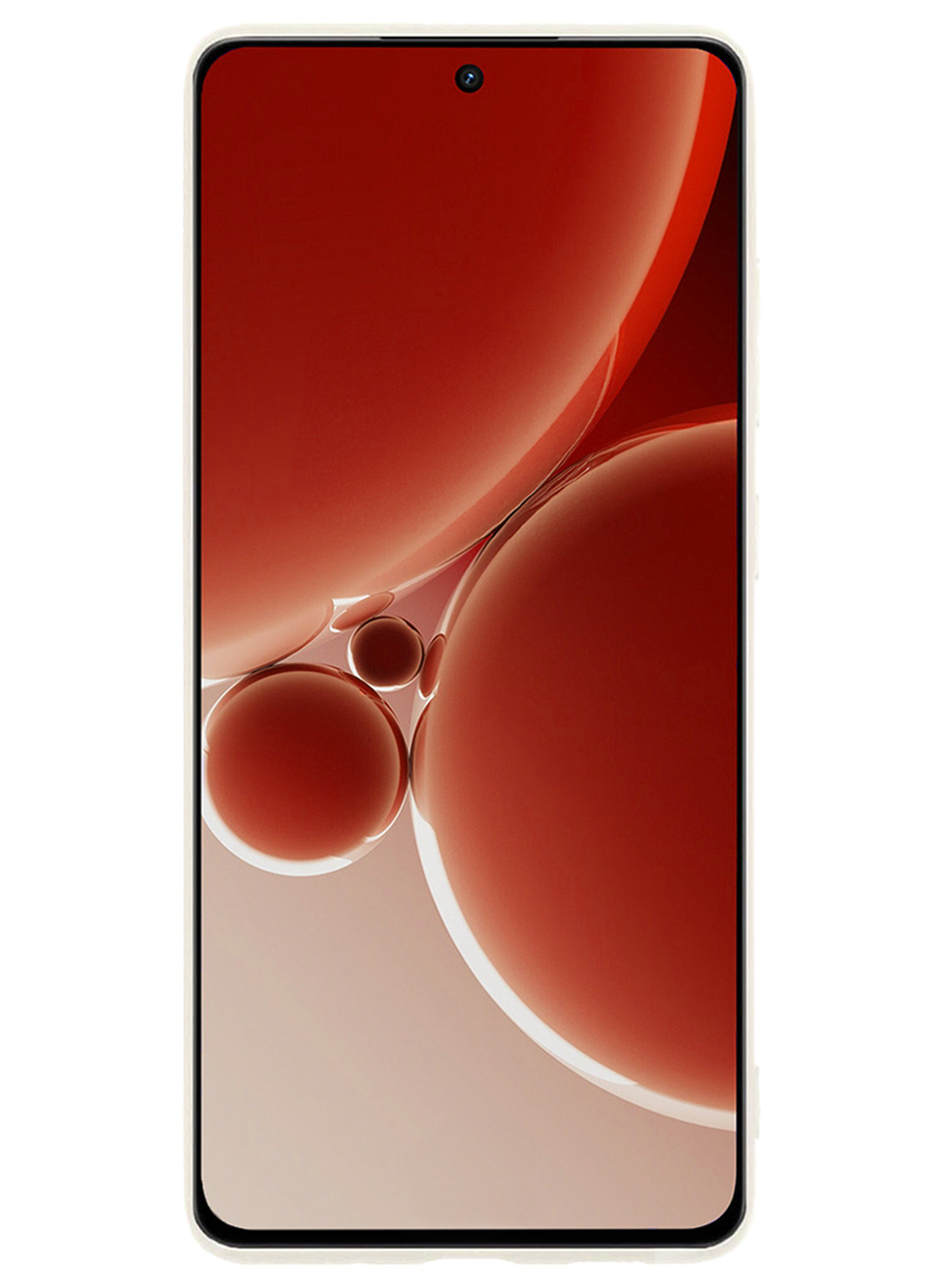 NoXx Hoes Geschikt voor OnePlus Nord 3 Hoesje Cover Siliconen Back Case Hoes Met Screenprotector - Wit