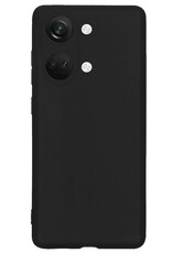 NoXx Hoes Geschikt voor OnePlus Nord 3 Hoesje Cover Siliconen Back Case Hoes Met Screenprotector - Zwart