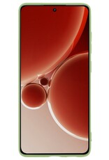 NoXx Hoes Geschikt voor OnePlus Nord 3 Hoesje Cover Siliconen Back Case Hoes Met 2x Screenprotector - Groen