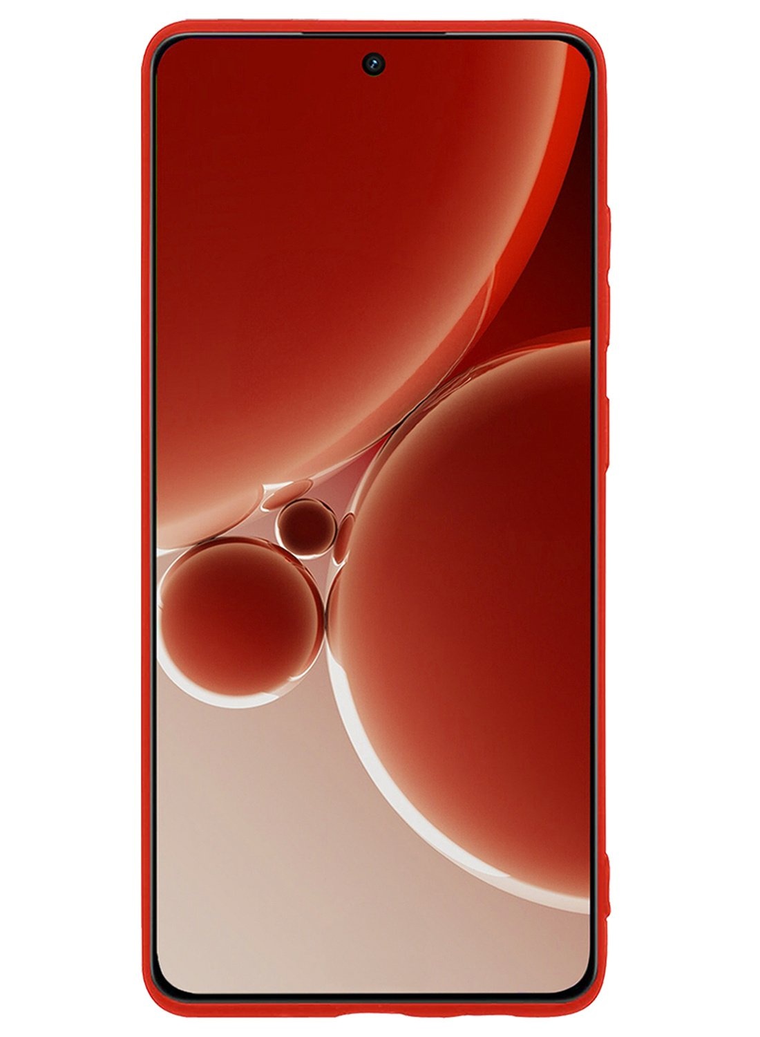 NoXx Hoes Geschikt voor OnePlus Nord 3 Hoesje Cover Siliconen Back Case Hoes Met 2x Screenprotector - Rood