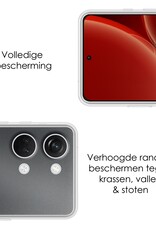 NoXx Hoes Geschikt voor OnePlus Nord 3 Hoesje Cover Siliconen Back Case Hoes Met 2x Screenprotector - Transparant