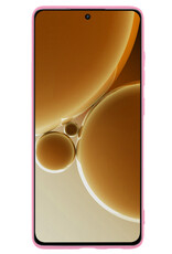 Nomfy Hoesje Geschikt voor OnePlus Nord 3 Hoesje Siliconen Cover Case - Hoes Geschikt voor OnePlus Nord 3 Hoes Back Case - 2-PACK - Lichtroze