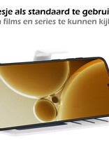 Nomfy Hoesje Geschikt voor OnePlus Nord 3 Hoes Bookcase Flipcase Book Cover Met 2x Screenprotector - Hoes Geschikt voor OnePlus Nord 3 Hoesje Book Case - Wit