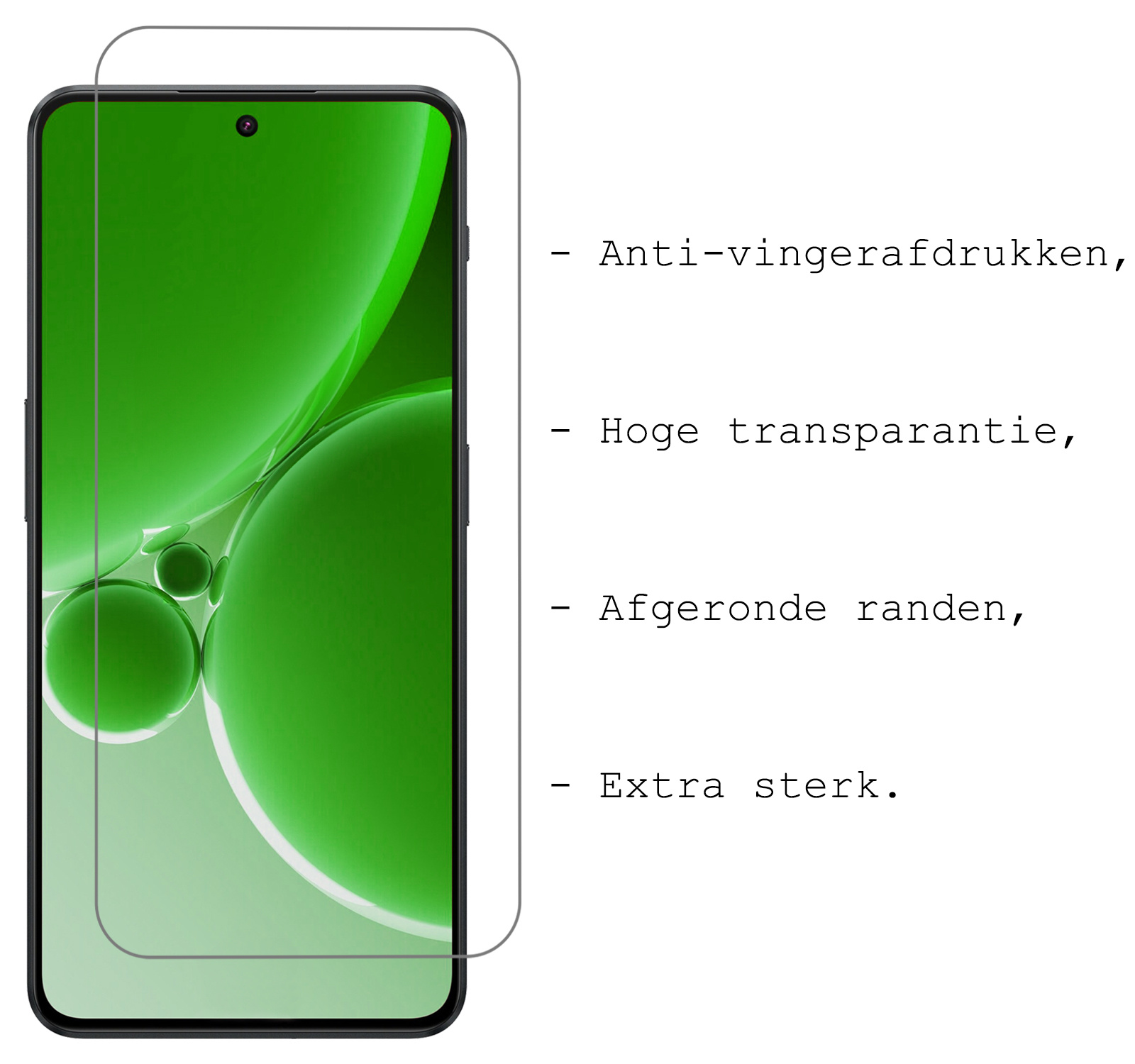 BASEY. Hoes Geschikt voor OnePlus Nord 3 Hoesje Bookcase Hoes Flip Case Book Cover Met 2x Screenprotector - Hoesje Geschikt voor OnePlus Nord 3 Hoes Book Case Hoesje - Donkerroze