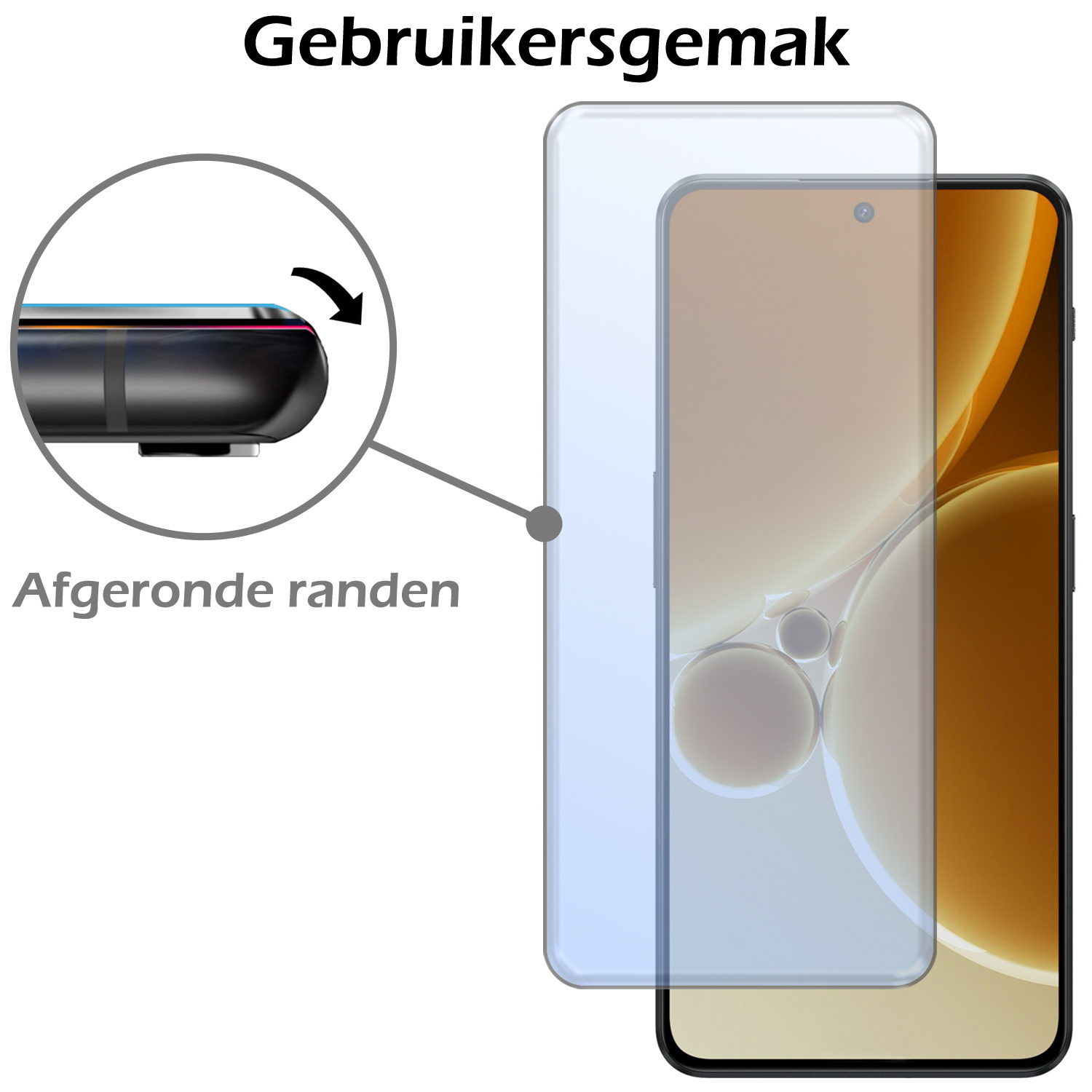 Nomfy Hoesje Geschikt voor OnePlus Nord 3 Hoesje Siliconen Cover Case Met Screenprotector - Hoes Geschikt voor OnePlus Nord 3 Hoes Back Case - Zwart