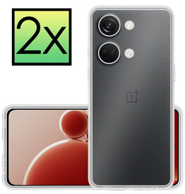 NoXx NoXx OnePlus Nord 3 Hoesje Siliconen - Transparant - 2 PACK