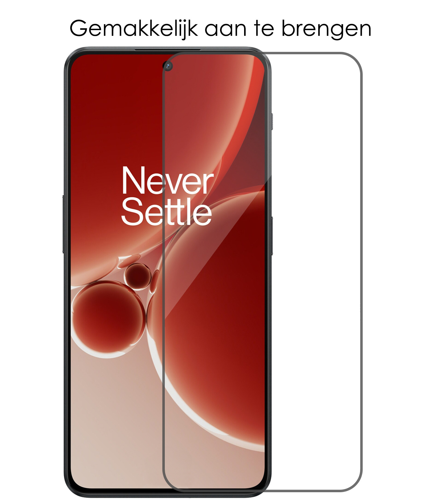 NoXx Hoes Geschikt voor OnePlus Nord 3 Hoesje Cover Siliconen Back Case Hoes Met Screenprotector - Donkerblauw