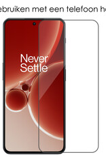 NoXx Hoes Geschikt voor OnePlus Nord 3 Hoesje Cover Siliconen Back Case Hoes Met Screenprotector - Donkerblauw