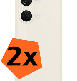 Nomfy Nomfy OnePlus Nord 3 Hoesje Siliconen - Wit - 2 PACK