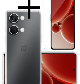 NoXx NoXx OnePlus Nord 3 Hoesje Siliconen Met Screenprotector - Transparant