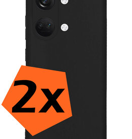 Nomfy Nomfy OnePlus Nord 3 Hoesje Siliconen - Zwart - 2 PACK