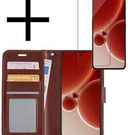 NoXx NoXx OnePlus Nord 3 Hoesje Bookcase Met Screenprotector - Bruin