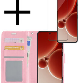 NoXx NoXx OnePlus Nord 3 Hoesje Bookcase Met Screenprotector - Lichtroze