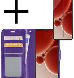NoXx NoXx OnePlus Nord 3 Hoesje Bookcase Met Screenprotector - Paars