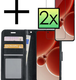 NoXx NoXx OnePlus Nord 3 Hoesje Bookcase Met 2x Screenprotector - Zwart