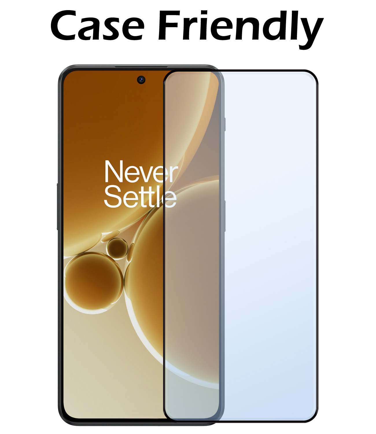 Nomfy Screenprotector Geschikt voor OnePlus Nord 3 Screenprotector Bescherm Glas - Screenprotector Geschikt voor OnePlus Nord 3 Screen Protector Tempered Glass Full Screen Full Cover - 3 PACK