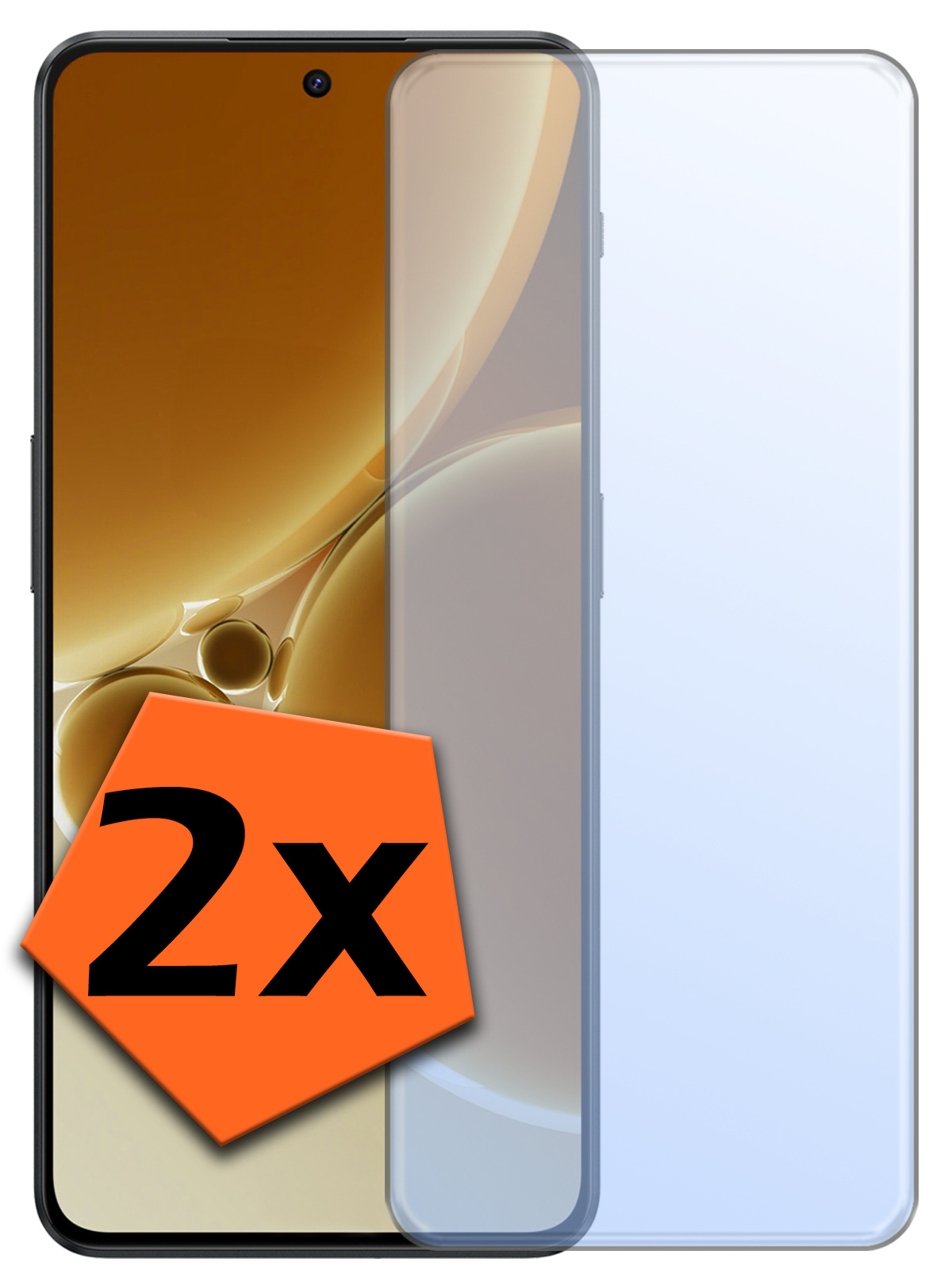 Nomfy Screenprotector Geschikt voor OnePlus Nord 3 Screenprotector Bescherm Glas Tempered Glass - Screenprotector Geschikt voor OnePlus Nord 3 Screen Protector - 2 PACK