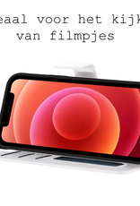 BASEY. Hoes Geschikt voor iPhone 12 Pro Max Hoesje Bookcase Hoes 2-in-1 Cover - Hoesje Geschikt voor iPhone 12 Pro Max Hoes 2-in-1 Hoesje Case - Wit