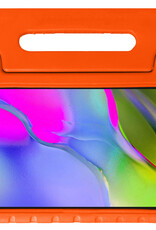 Nomfy Hoes Geschikt voor Samsung Galaxy Tab A 10.1 2019 Hoes Bumper Kindvriendelijk Kids Case Kinderhoes - Hoesje Geschikt voor Samsung Tab A 10.1 2019 Hoesje Shockproof Cover Hoes - Oranje