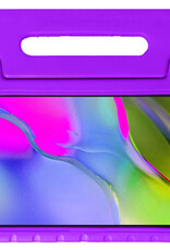 Nomfy Hoes Geschikt voor Samsung Galaxy Tab A 10.1 2019 Hoes Bumper Kindvriendelijk Kids Case Kinderhoes - Hoesje Geschikt voor Samsung Tab A 10.1 2019 Hoesje Shockproof Cover Hoes - Paars